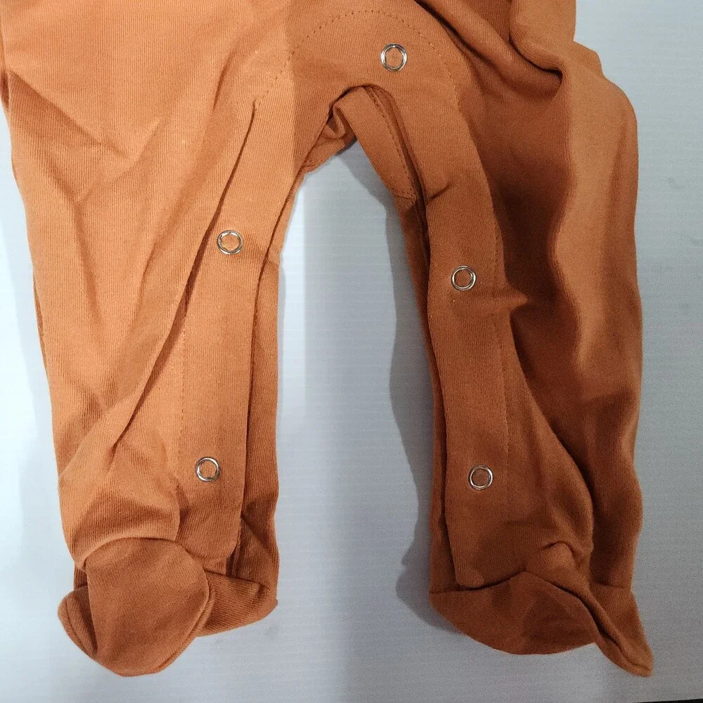 Genuine Texas Longhorns Infant Footed Romper 6/9M Cotton Body Suit 149